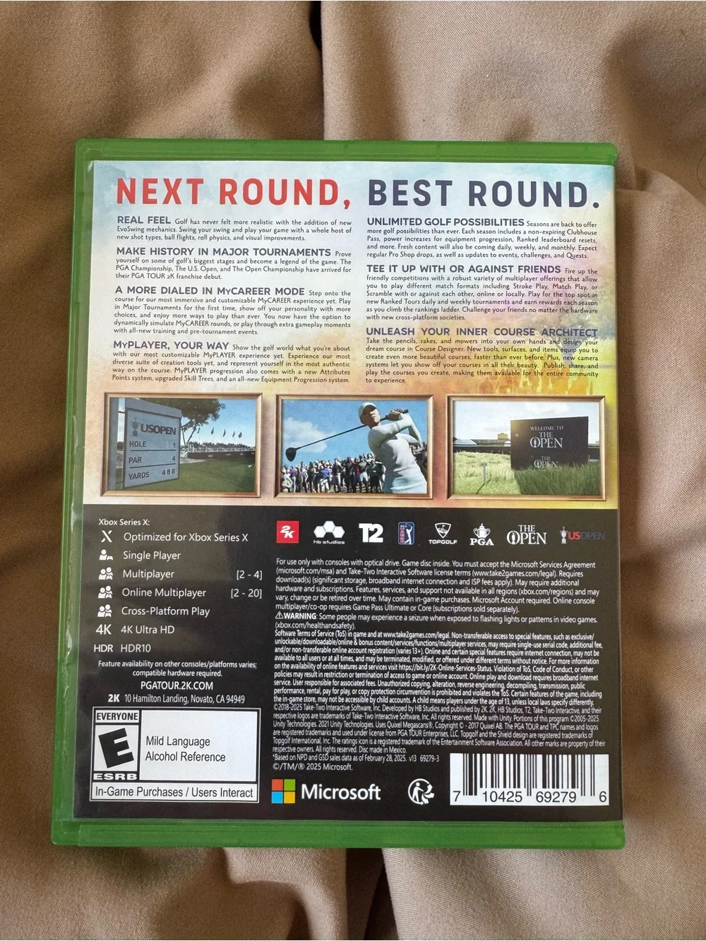 2K PGA Tour 2K25 - Xbox Series X - Unused/New!